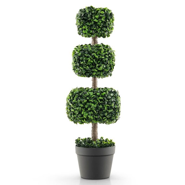 Goplus 35?± Artificial Boxwood Topiary Tree