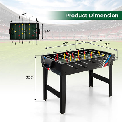 Goplus 4-in-1 Combination Game Table, Multi Game Table Set with Soccer, Air Hockey, Billiards, Table Tennis