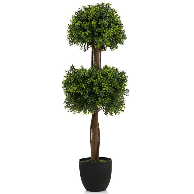 Goplus 40" Artificial Boxwood Topiary Ball Tree