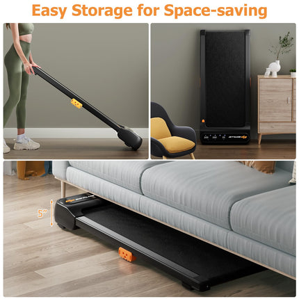 Walking Pad, Under Desk Treadmill for Home and Office - Goplus