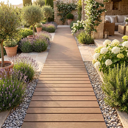 Goplus 8 FT Garden Pathway | Outdoor Roll Out Straight Walkway Patio Path