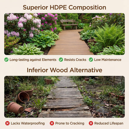 Goplus 8 FT Garden Pathway | Outdoor Roll Out Straight Walkway Patio Path