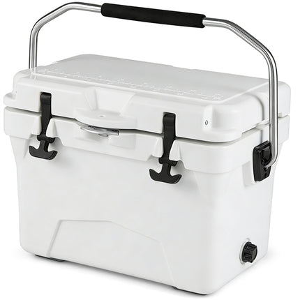 Goplus 20QT Insulated Ice Chest w/Portable Handles & Cup Holders for Drink