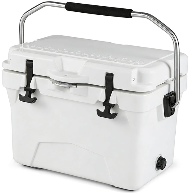 Goplus 20QT Insulated Ice Chest w/Portable Handles & Cup Holders for Drink