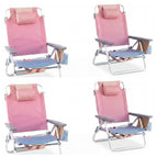 Pink-Purple / 4 Chairs without Side Table