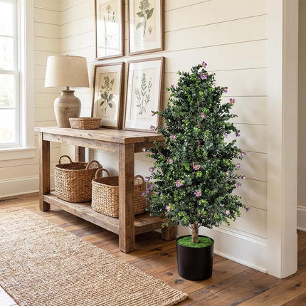 Goplus 2 Pack 36" Artificial Topiary Cone Tree Faux Potted Shrub Plant