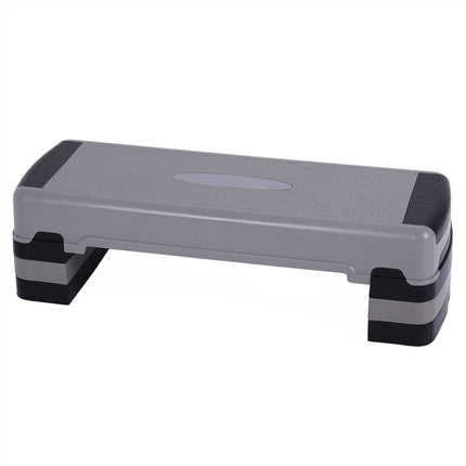 Goplus 35.5" Aerobic Step Platform w/4 Risers | 3-Level Adjustable Exercise Stepper