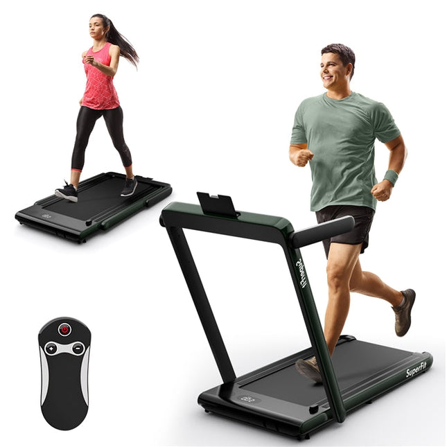 2.5HP Superfit Folding Treadmill with Touch Panel Control - Goplus