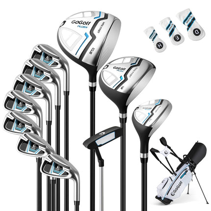 Goplus Right Hand Complete Golf Club Set for Men w/ Golf Stand Bag