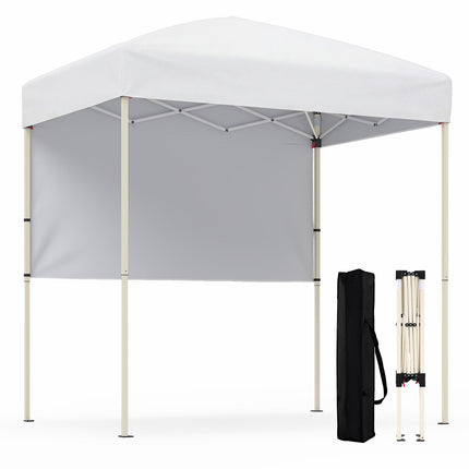 Goplus 6 x 4 FT Pop Up Canopy UPF50+ Easy Setup Tent w/ 1 Half Sidewall