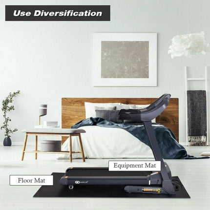 Thicken Treadmill Mat for Hardwood Floors High Density Waterproof PVC, 36" x 78"