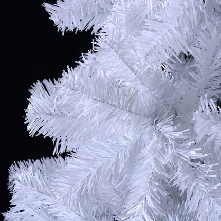 White Christmas Tree with Solid Metal Legs Perfect for Holiday Indoor and Outdoor Decoration