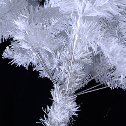 White Christmas Tree with Solid Metal Legs Perfect for Holiday Indoor and Outdoor Decoration