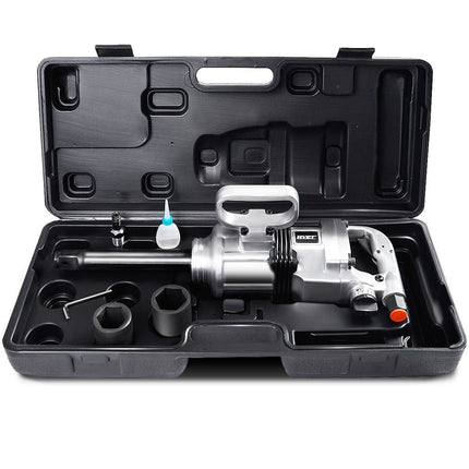 1" Air Impact Wrench Gun Heavy Duty Pneumatic Tool Long Shank Commercial Truck Mechanics w/Case - GoplusUS