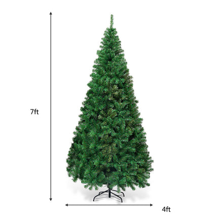 Artificial Christmas Tree with Solid Metal Stand - GoplusUS