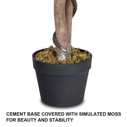 4/5.5/6FT FICUS Silk Leaf Artificial Tree - GoplusUS