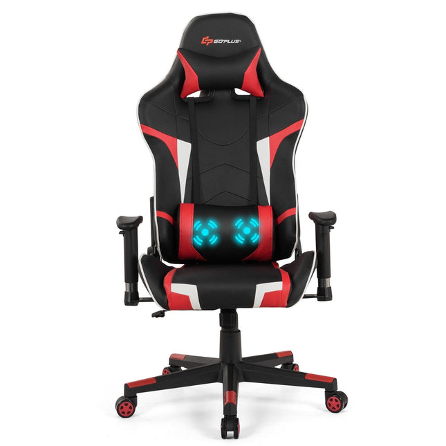 Gaming Chair, Massage Office Chair Computer Gaming Racing Chair - GoplusUS