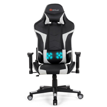 Gaming Chair, Massage Office Chair Computer Gaming Racing Chair - GoplusUS
