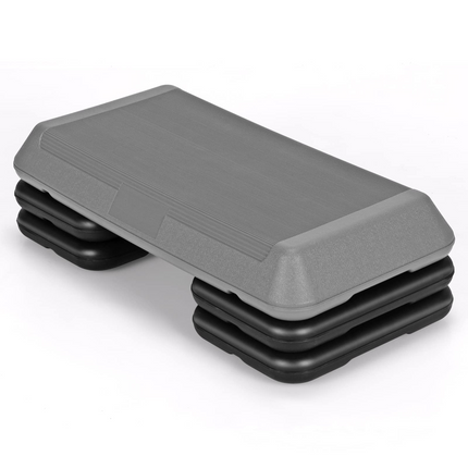 Goplus 29'' Workout Aerobic Stepper, 4' 6' 8' Height Adjustable Step Platform - GoplusUS