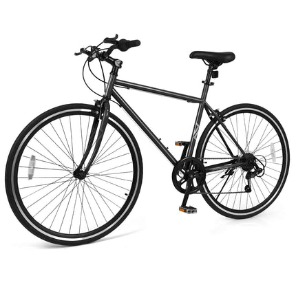 Goplus 26" Mountain Bike w/ 6-Speed Drivetrain Front and Rear Dual Brakes & All-Terrain Tires