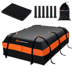 Goplus Car Rooftop Cargo Carrier Bag, 21 Cubic 100% Waterproof Soft Car Roof Bag for All Vehicles with/Without Rack - GoplusUS