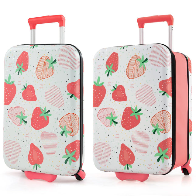 Goplus Kids Luggage, 20” Foldable Expandable Carry-on Suitcase with Rolling Wheels