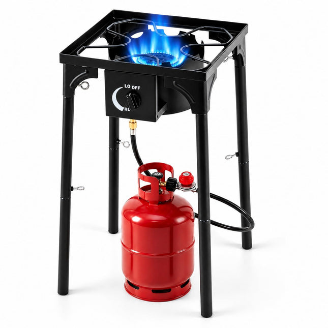 Goplus Outdoor 80,000 BTU High Pressure Single Burner Gas Stove