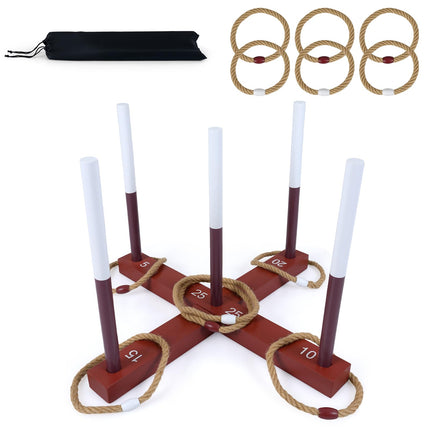 Goplus Ring Toss Game for Adults Outdoor Yard Game