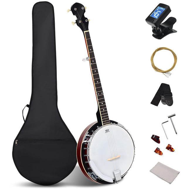 Goplus 5-String Banjo with Remo Drumhead