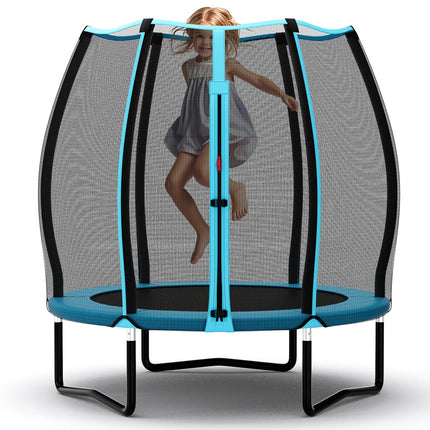 Goplus 55" Trampoline for Kids, ASTM Approved Toddler Mini Trampoline w/Safety Enclosure Net