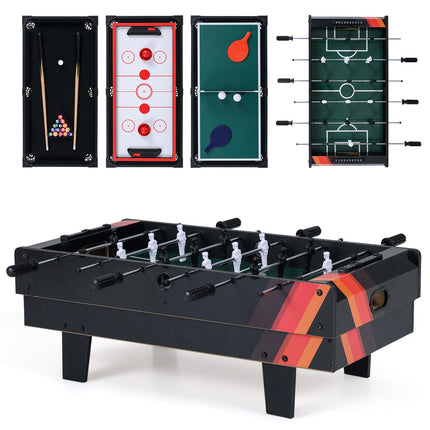 Goplus 4 in 1 Combination Game Table Set with Pool Billiards Air Hockey