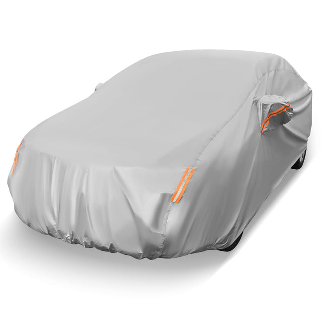 Car Cover for Automobiles 185 Inch Rain Sun UV Protection Universal Fit Sedan Toyota Corolla