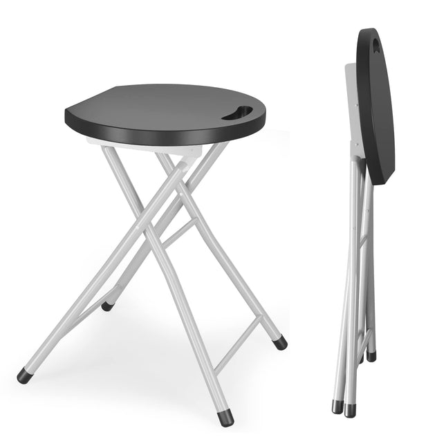 28 inch Foldable Camping Stool for Adults with 330 lb Capacity - Goplus