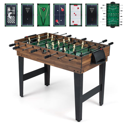 Goplus 10-in-1 Multi Game Table Set | Adult Size Combination Game Table