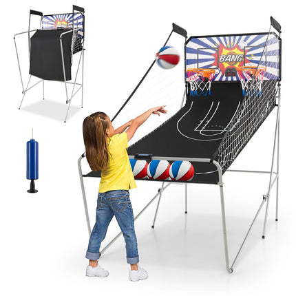 Goplus Foldable Dual Shot Basketball Arcade Game