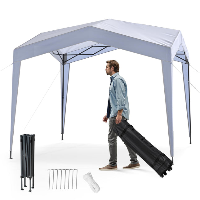 Goplus 10 x 10 FT Outdoor Pop up Canopy Tent | Irregular Folding Commercial Tent for Party
