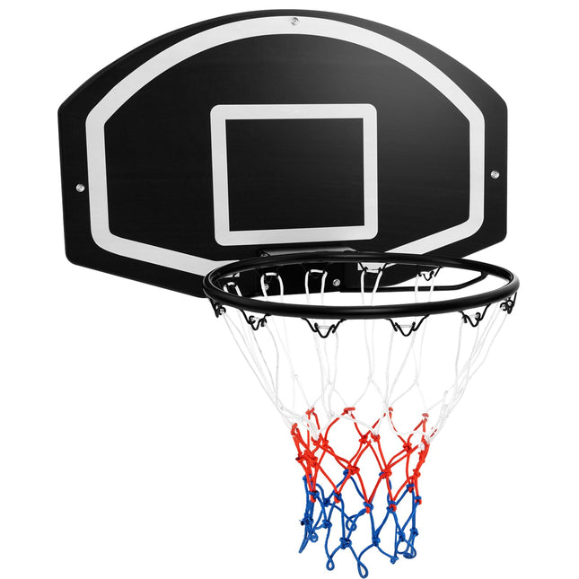 Goplus Wall Mount Basketball Hoop, 28.5?ˉ?ˉ x 18?ˉ?ˉ Large Backboard with 17?ˉ?ˉ Rim, Shatter-Proof Backboard