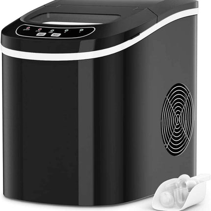 Portable Ice Maker Countertop, Electric Ice Maker with Easy Operated Panel