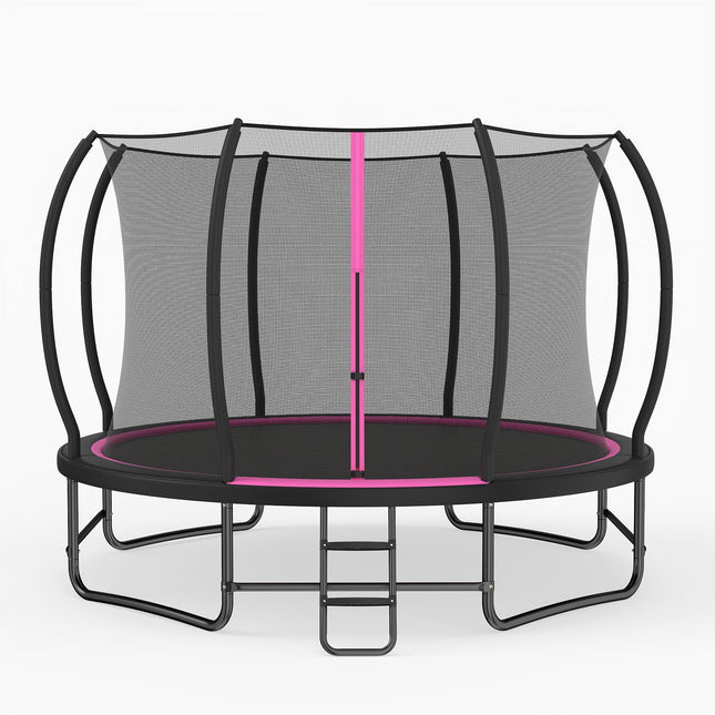 Goplus 12 FT/14 FT/16 FT Recreational Outdoor Trampoline Galvanized Metal Frame for Kids Adults Backyard Fun