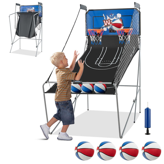 Goplus Foldable Dual Shot Basketball Arcade Game