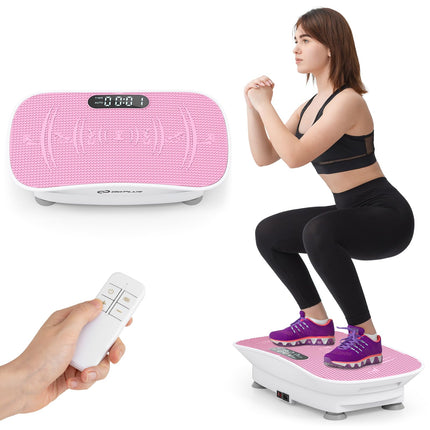 Goplus Vibration Plate Exercise Machine, Vibrating Platform for Lymphatic Drainage
