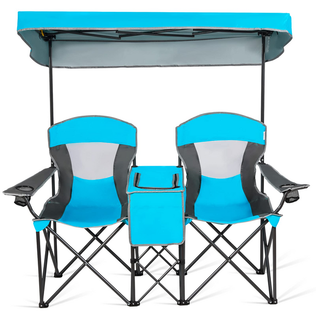Goplus Double Camping Seat w/Shade Canopy - GoplusUS
