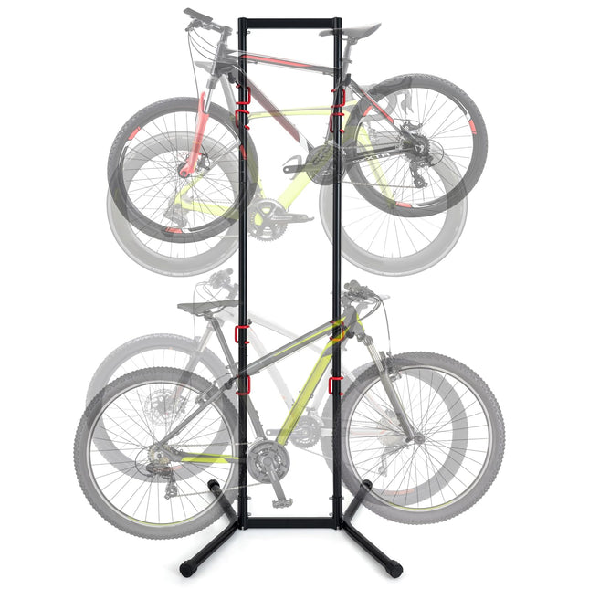Goplus 4 Bike Storage Rack Indoor Freestanding Bike Rack for Garage