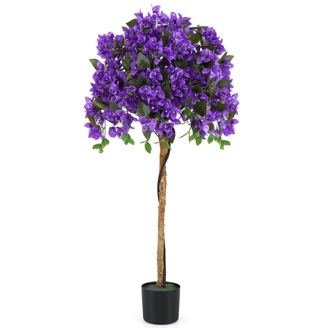 Goplus 53” Bougainvillea Artificial Tree with 576 Flowers