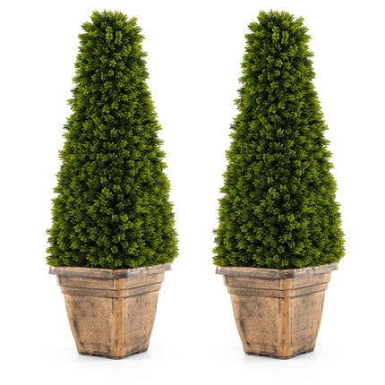 Goplus 3ft Artificial Boxwood Topiary Tree