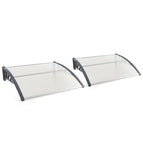 Clear with Gray Bracket / 2