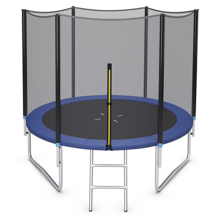 Goplus Trampoline 8FT 10FT 12FT 14FT 15FT 16FT, ASTM Approved Outdoor Recreational Trampolines W/Enclosure Net - GoplusUS