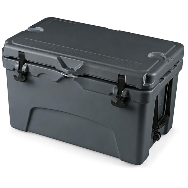 Goplus 45QT Hard Cooler w/Portable Handles Cup Holders & Ruler for Camping & Beach