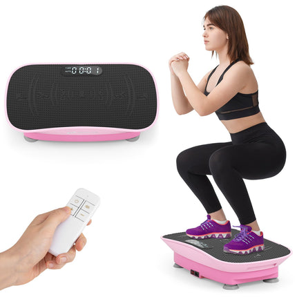 Goplus Vibration Plate Exercise Machine, Vibrating Platform for Lymphatic Drainage