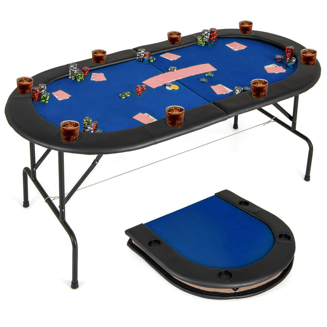 Goplus 8 Players Card Board Game Table | No Assembly Required